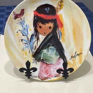 My Little Pink Bird Children of The Sun by ARTISTS OF THE WORLD Collectors Plate